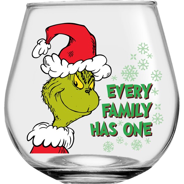 Christmas Glass Tumbler The Grinch each