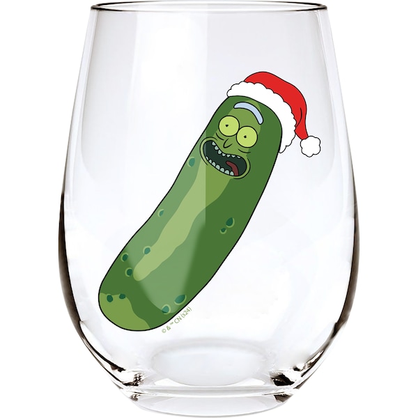 Christmas Glass Tumbler Pickle Rick each