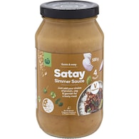 Woolworths Satay Simmer Sauce