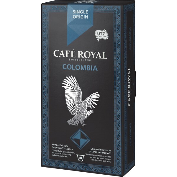 Cafe Royal Coffee Capsules Single Origin Columbia 10pk