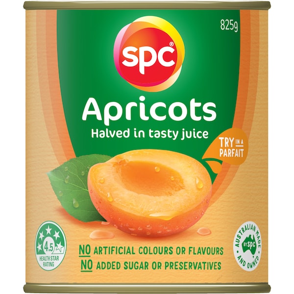 SPC Apricots Halved In Juice 825g
