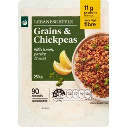 Woolworths Lebanese Style Grains & Chickpeas 250g – Woolworths