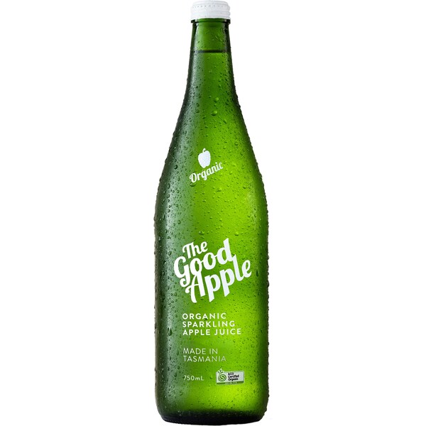Juicy Isle Good Sparkling Drink Organic Apple Juice 750mL