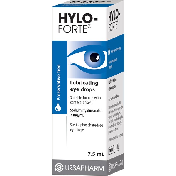 Hylo-Forte Lubricating Eye Drops 7.5mL