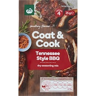 Woolworths Coat & Cook Seasoning Mix Tennessee Style BBQ