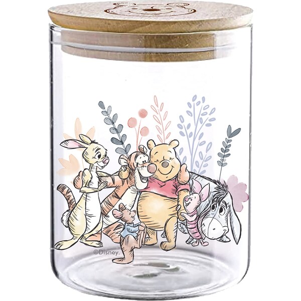 Christmas Glass Canister Winnie The Pooh each