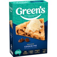 Green's Deluxe Choc Chip Cookie Pie Mix