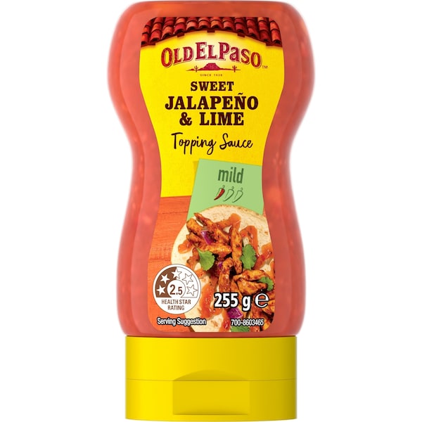 Old El Paso Sweet Jalapeno & Lime Topping Sauce 255g