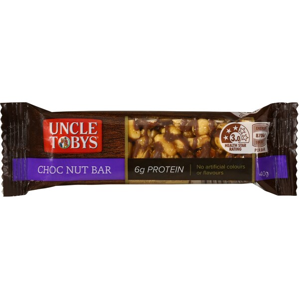 Uncle Tobys Nut Bar Chocolate 40g