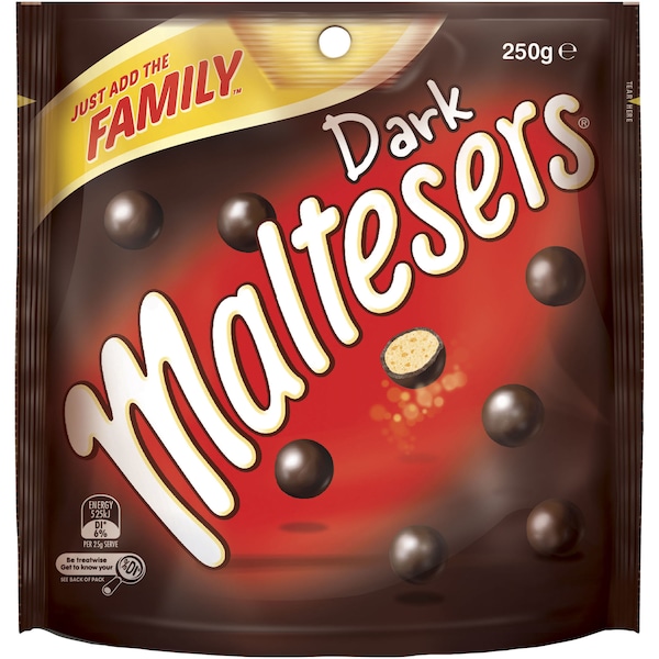 Maltesers Dark Chocolate 250g Bag