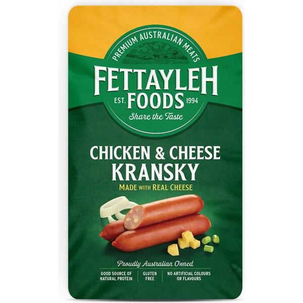 Fettayleh Foods Chicken & Cheese Kransky 500g