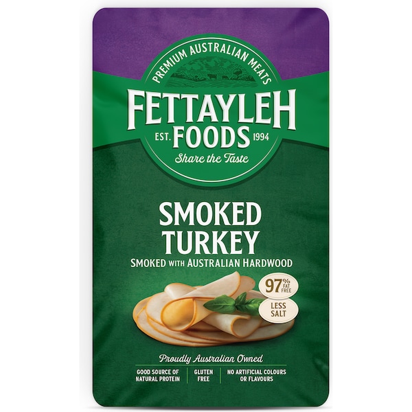 Fettayleh Foods Smoked Turkey Plain 150g