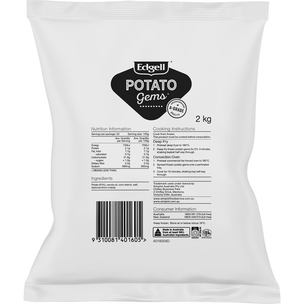 Edgell Potato Gems 2kg