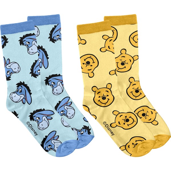 Christmas Socks Winnie The Pooh Mouse 2 pack