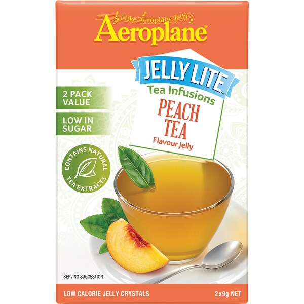Aeroplane Jelly Lite Infused Peach Tea 2x9g
