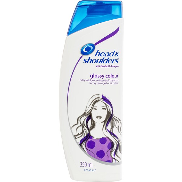 Head & Shoulders Glossy Colour Anti-Dandruff Shampoo 350ml