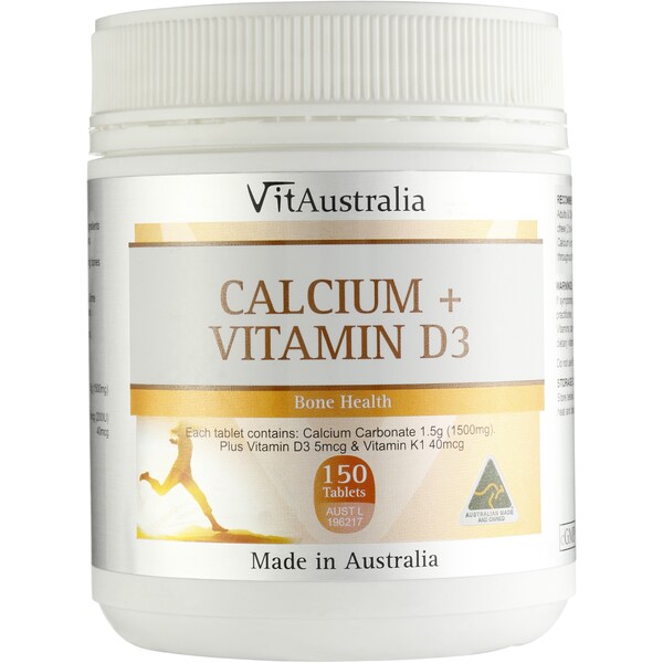 Vitaustralia Calcium With Vitamin d  150pk