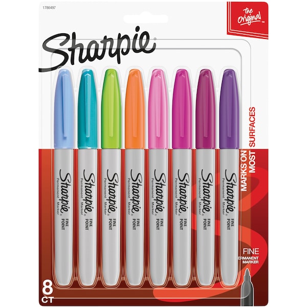 Sharpie Fashion Marker Fine Assorted 8 pack