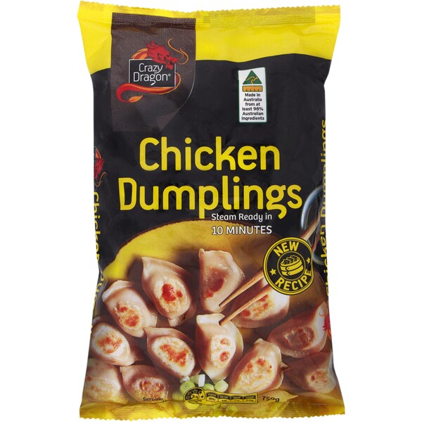 Crazy Dragon Hong Kong Chicken Dumplings 750g