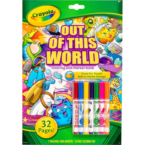Crayola Out Of This World Colouring & Marker Book each