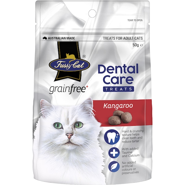 Fussy Cat Dental Care Treats Kangaroo Grain Free 50g