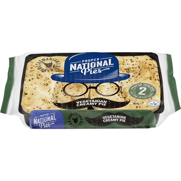 National Pies Vegetarian Creamy Pie 2 Pack