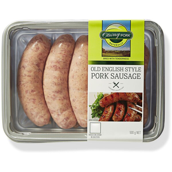 Otway Pork  Old English Sausages Each