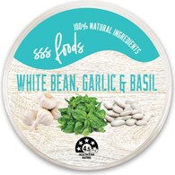 SSS Foods White Bean Garlic & Basil Dip
