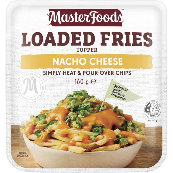 MasterFoods Loaded Fries Topper Nacho Cheese 160g