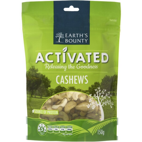 Earth's Bounty Activated Cashews  150g