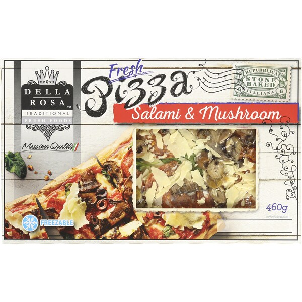 Della Rosa Salami Capricciossa Pizza 460g