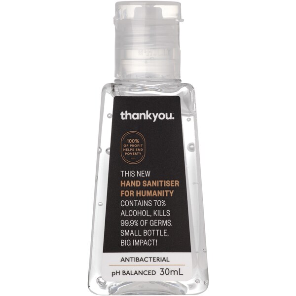 Thankyou. Hand Sanitiser For Humanity 30mL