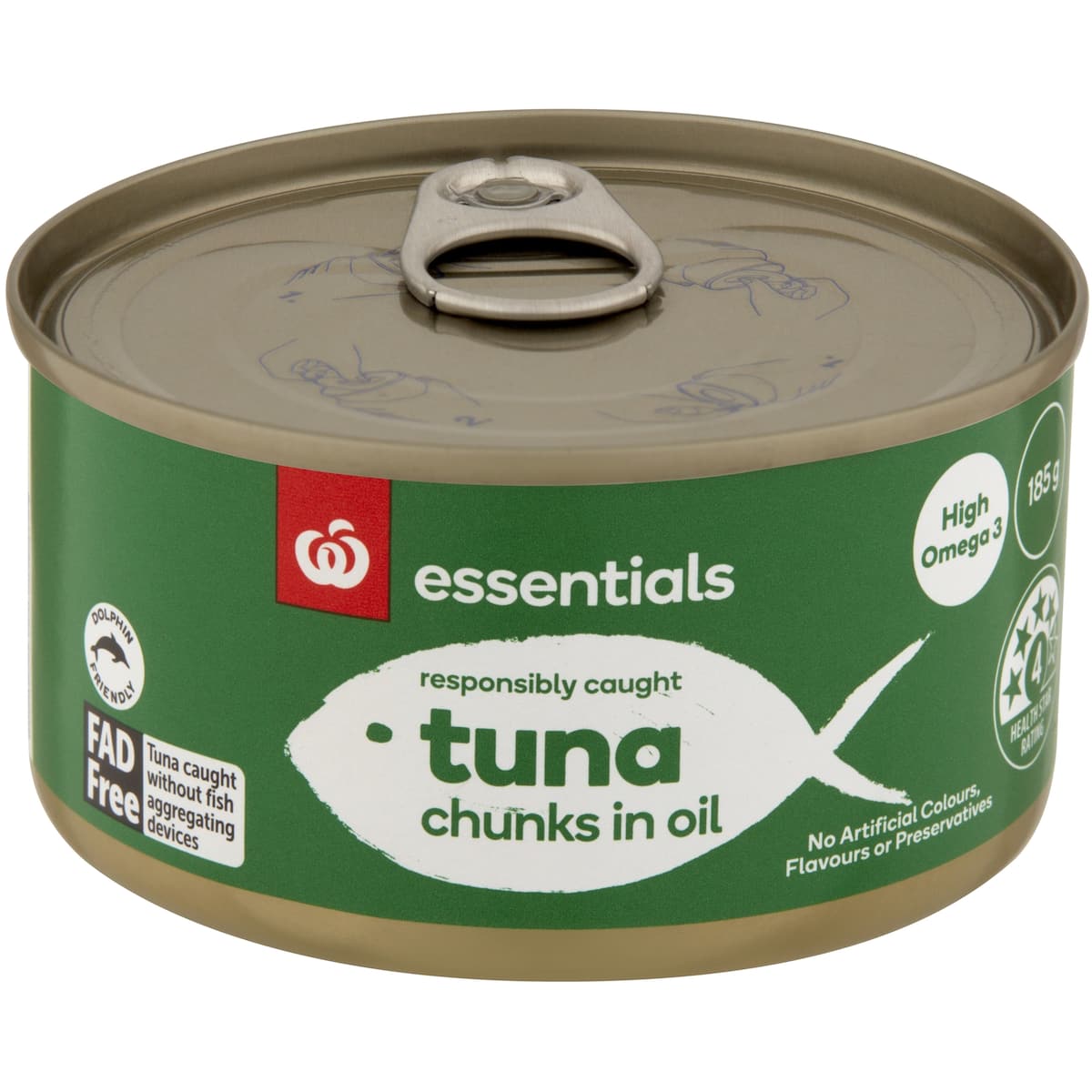 Essentials Tuna In Oil 185g bunch