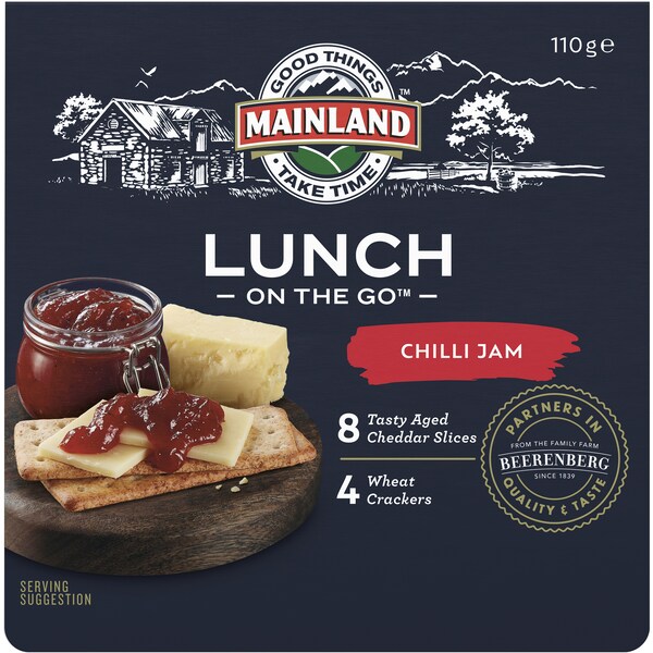 Mainland Cheese Snack with Crackers With Chilli Jam 110g