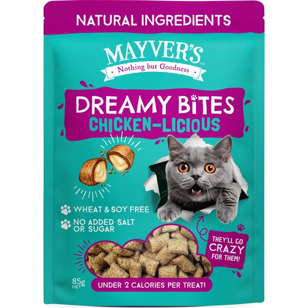 Mayver's Dreamy Bites Chicken-Licious Cat Treats 85g