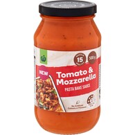 Woolworths Creamy Tomato & Mozzarella Pasta Bake Sauce