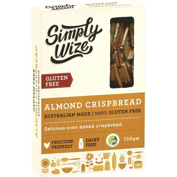 Simply Wize Almond Crispbread 150g