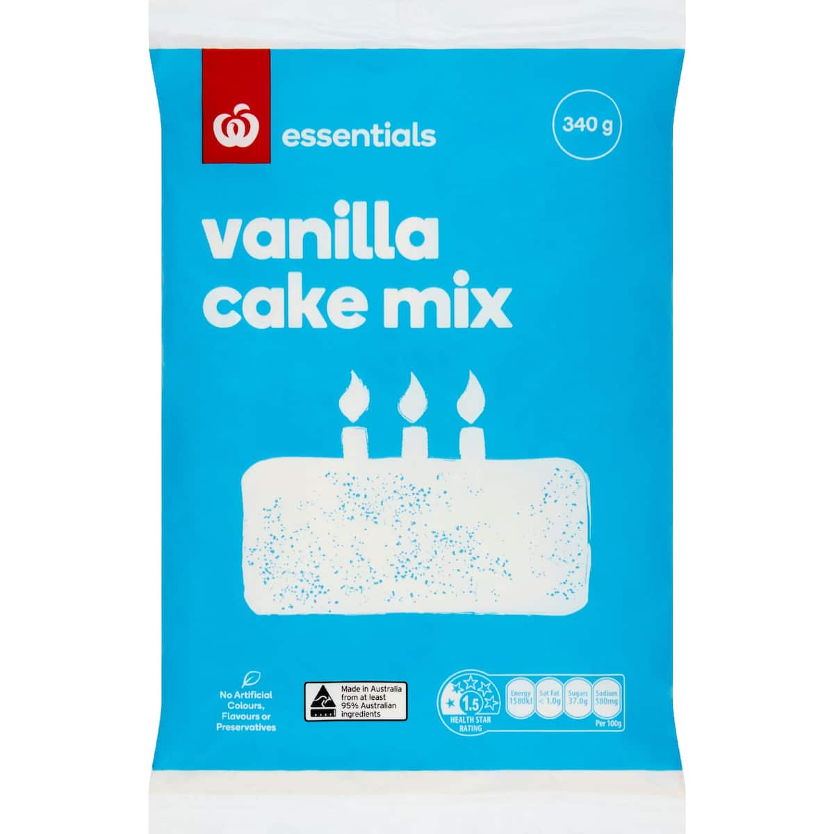 Essentials Cake Mix Vanilla 340g bunch