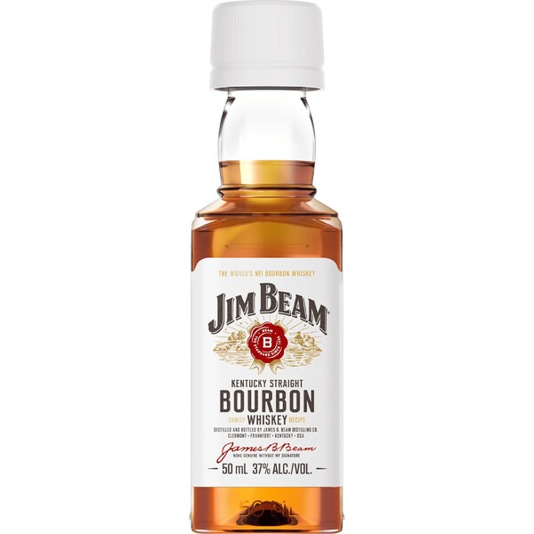 Jim Beam White Label Bourbon Miniatures 50mL