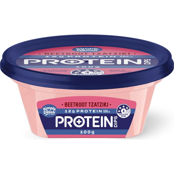 Simply Delish High Protein Beetroot Tzatziki Dip 100g