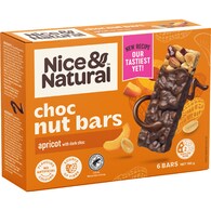 Nice & Natural Dark Choc Nut Bars Apricot