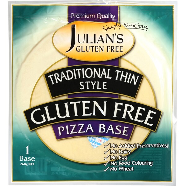 Julian's Pizza Base 11 Inch Gluten Free 260g