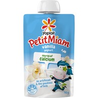 Yoplait Petit Miam Kids Yoghurt Pouch Vanilla