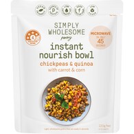Simply Wholesome Pantry Instant Nourish Bowl Chickpeas & Quinoa