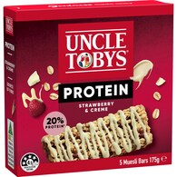 Uncle Tobys Strawberries & Creme Protein Muesli Bars