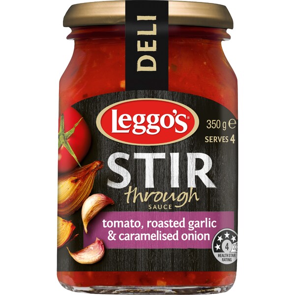 Leggo's Stir Through Tomato Garlic & Caramelised Onion Sauce 350g
