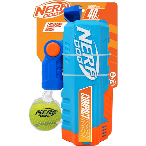 Nerf Compact Blaster With Collapsible Handle Dog Toy each