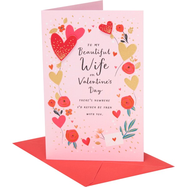 John Sands Valentine's Day Card Wife Love Letter each