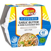 Sunrice Microwave Garlic Butter & Herb Flavoured Rice