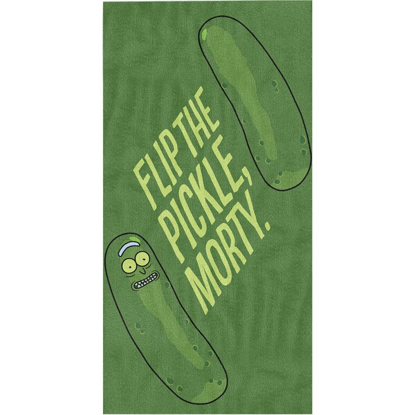 Christmas Beach Towel Pickle Rick each